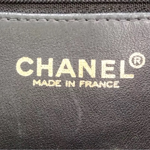 CHANEL CC JUMBO XL LOGO CAVIAR SHOPPER TOTE BAG EUC - Picture 13 of 14